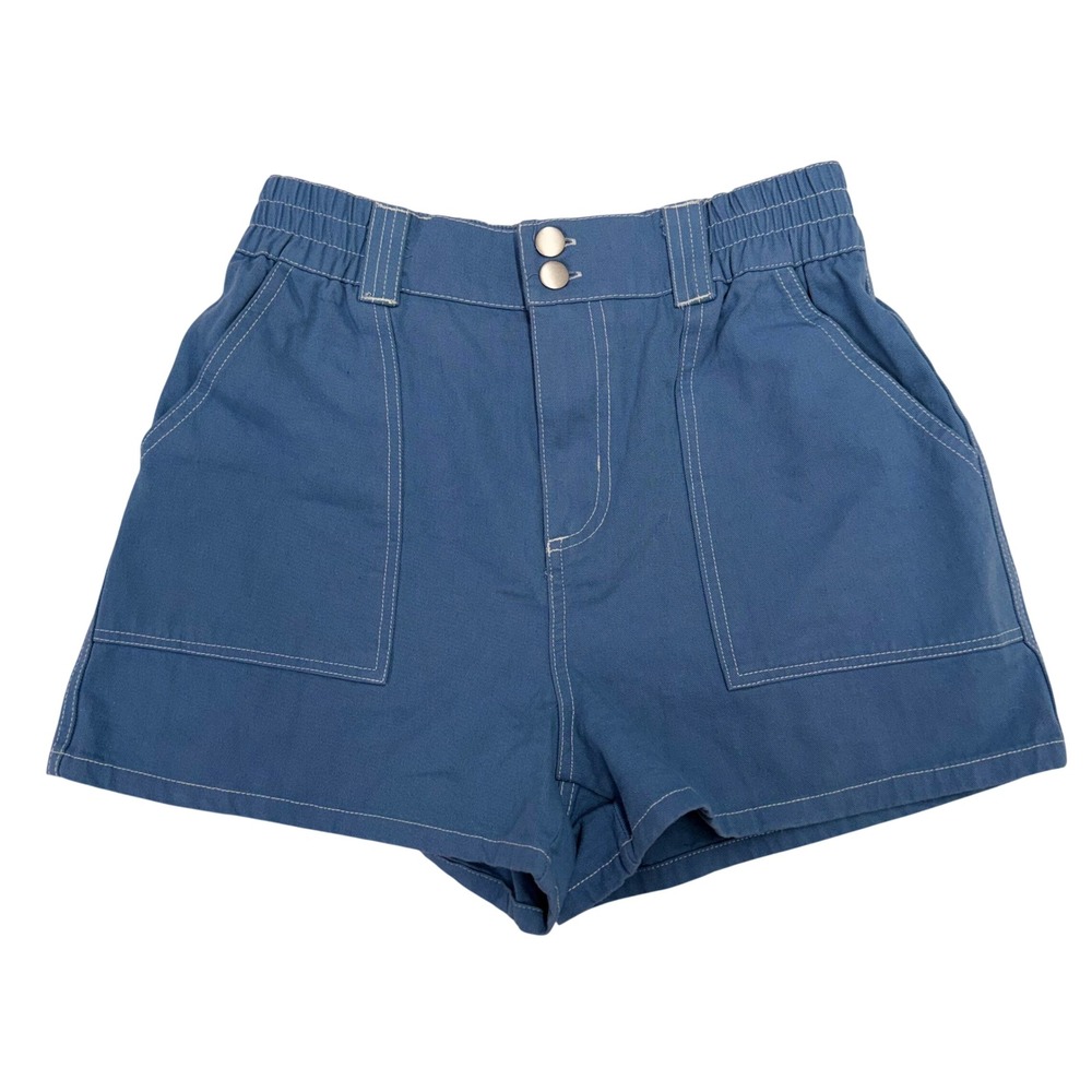 Full Tilt Blue Utility Shorts High Rise Cotton Summer Shorts Size Medium EUC